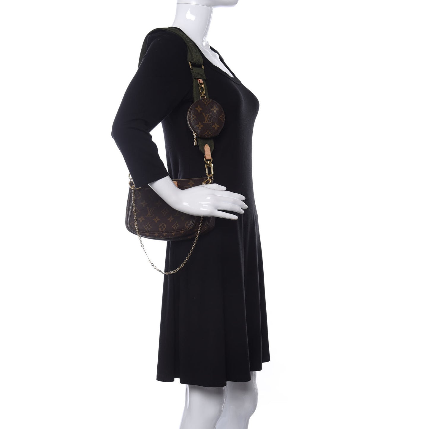 Monogram Multi Pochette Accessories Kaki
