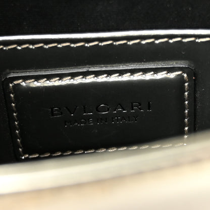 Bulgari Metallic Calfskin Small Serpenti Forever Snake Strap Crossbody Bag Silver 6 of 10