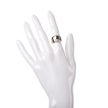 Tiffany 18K Yellow White Gold Diamond Band Ring 48 4.5 2 of 5