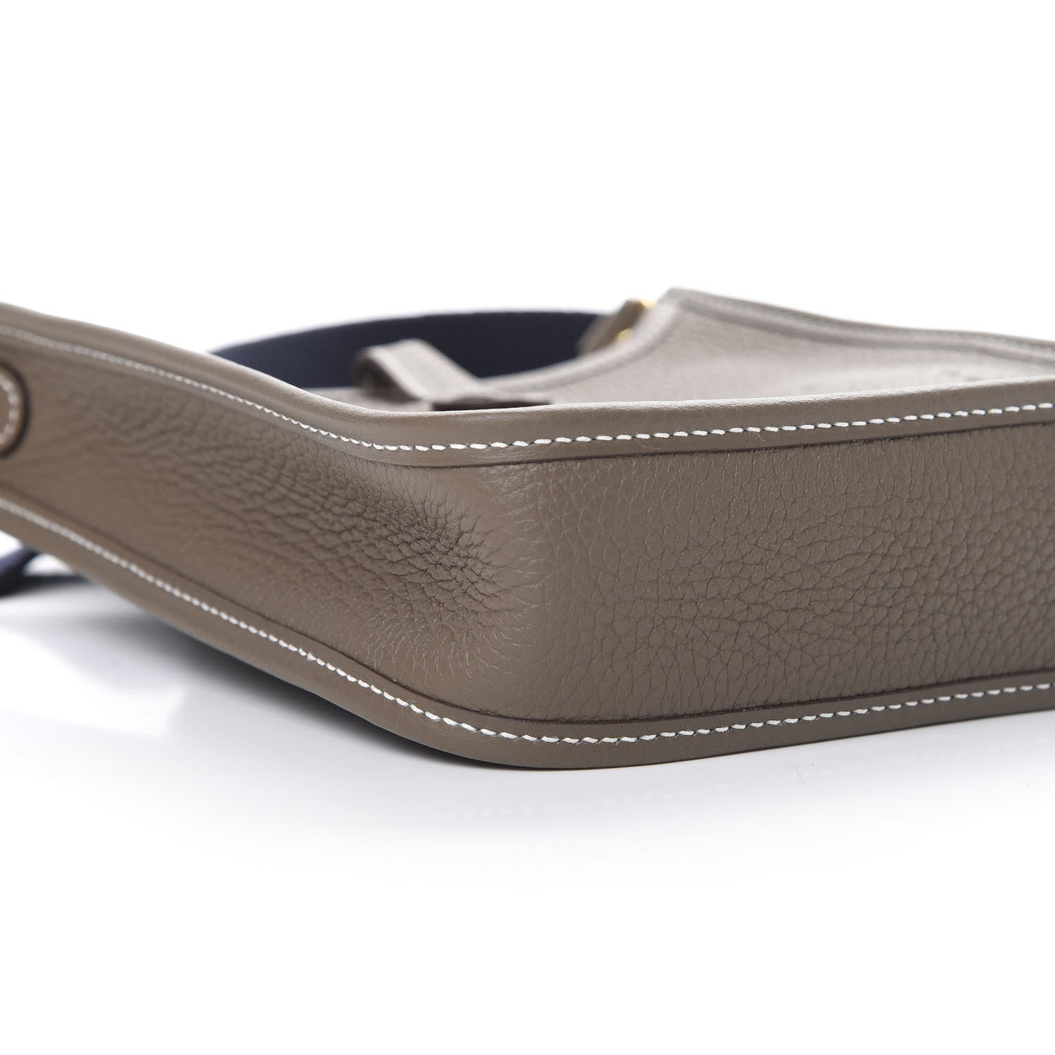 Hermes Taurillon Clemence Amazone Evelyne TPM Etoupe Bleu Indigo 8 of 10