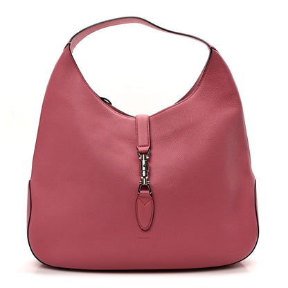 Gucci Soft Grained Calfskin Large Jackie Hobo Glossy Pink 1 of 10