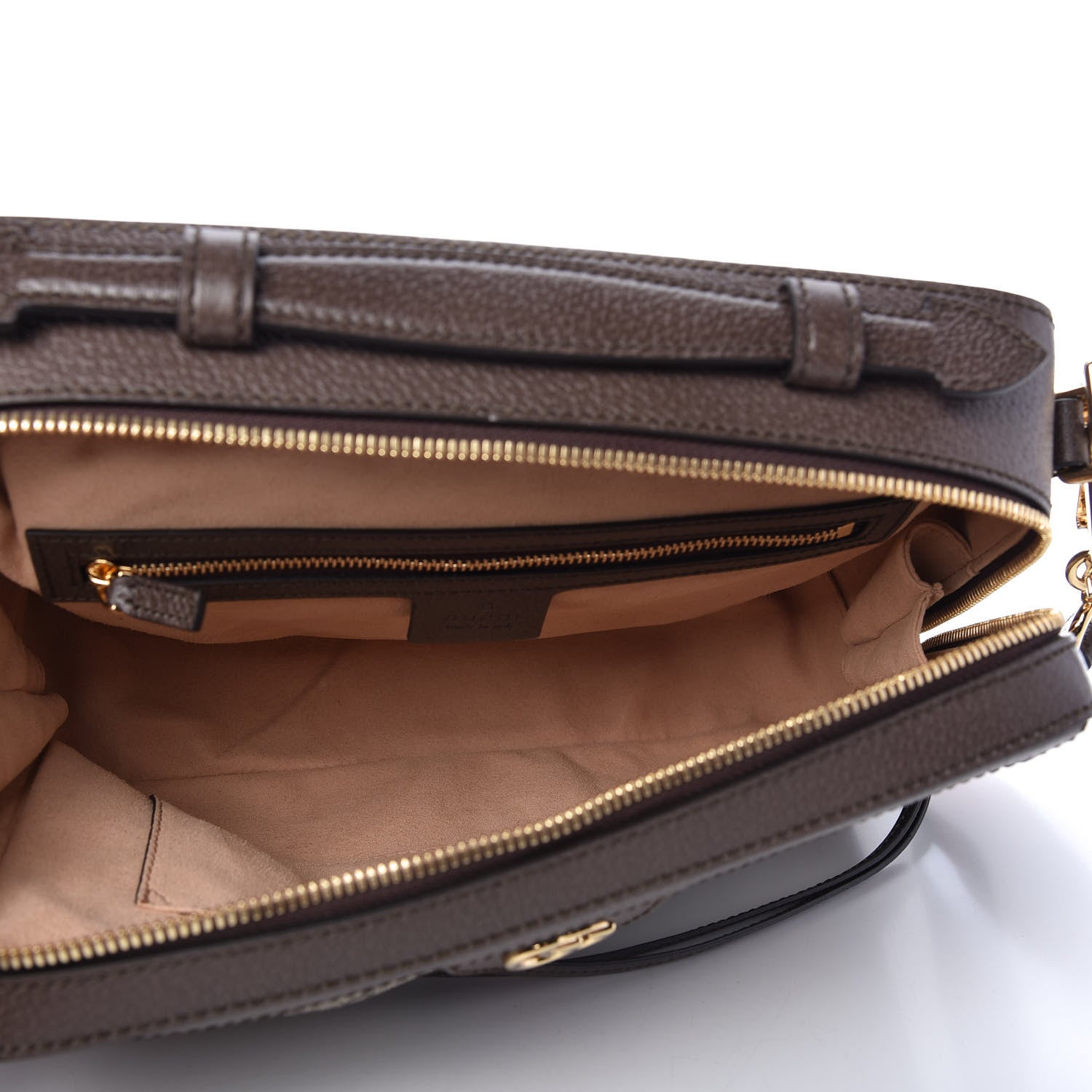 Gucci GG Supreme Monogram Web Small Ophidia Top Handle Shoulder Bag Brown 5 of 10