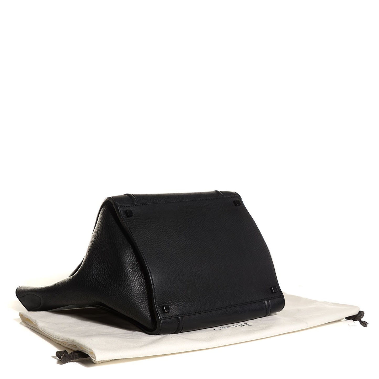 Supple Calfskin Medium Phantom Luggage Black