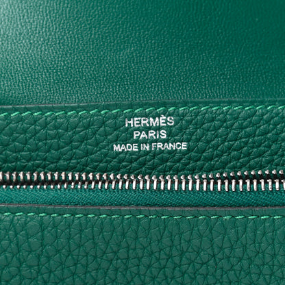 Hermes Togo Dogon Compact Wallet Malachite 6 of 8