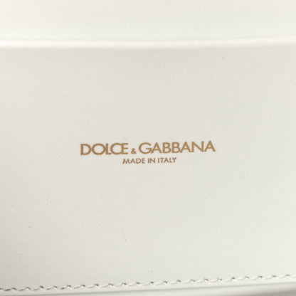 Dolce & Gabbana Smooth Calfskin Medium Devotion Crossbody Bag White 6 of 10