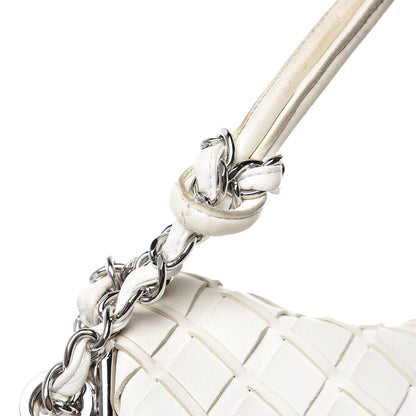 Chanel Lambskin Woven Medium Ultimate Soft Sombrero Hobo White 12 of 20