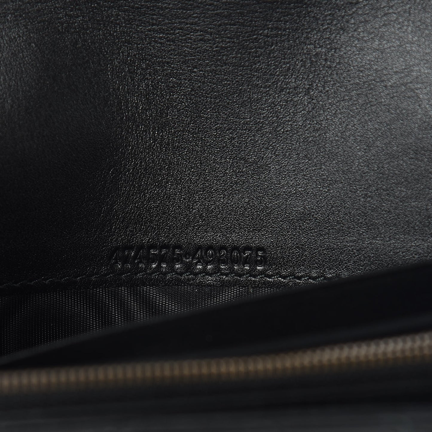 Calfskin Matelasse GG Marmont Chain Wallet Black