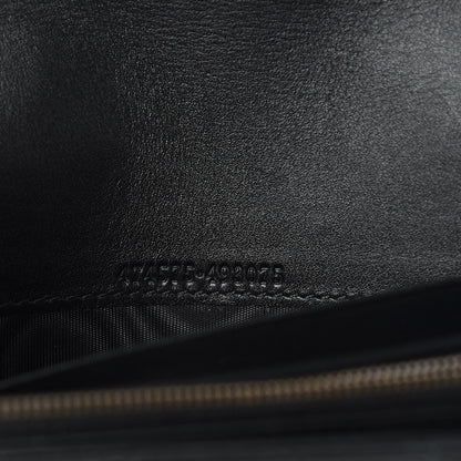 Gucci Calfskin Matelasse GG Marmont Chain Wallet Black 7 of 11