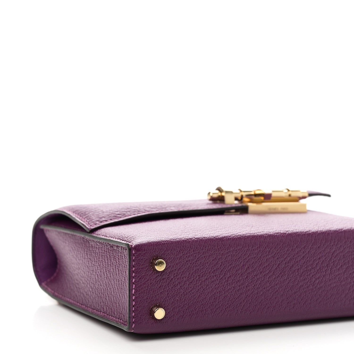 Hermes Chevre Mysore Mini Verrou Chaine Bag Anemone 9 of 11