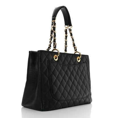 Chanel Caviar Quilted Grand Shopping Tote GST Black 3 of 10