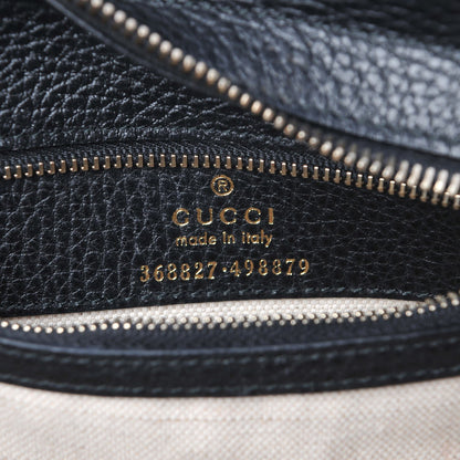 Gucci Dollar Calfskin Mini Swing Top Handle Bag Black 6 of 6