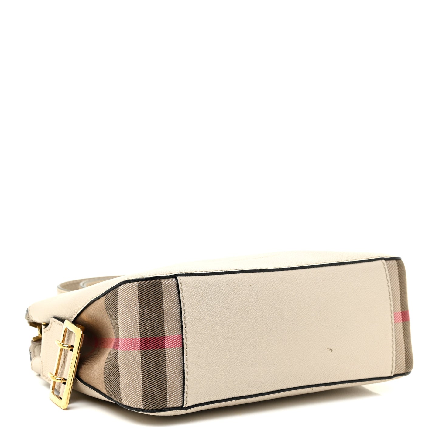 Soft Grain Calfskin House Check Small Helmsley Crossbody Limestone