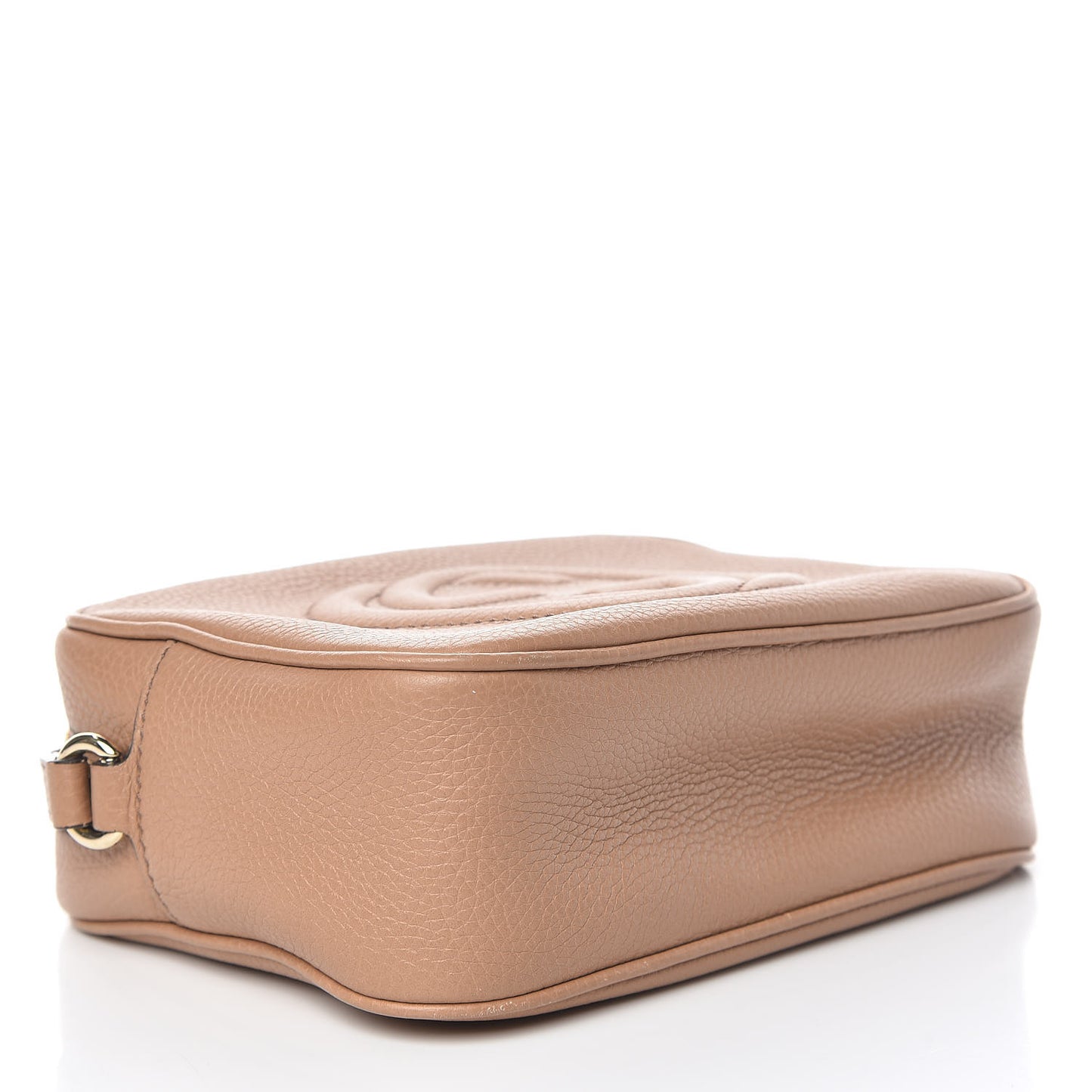 Pebbled Calfskin Small Soho Disco Bag Camelia