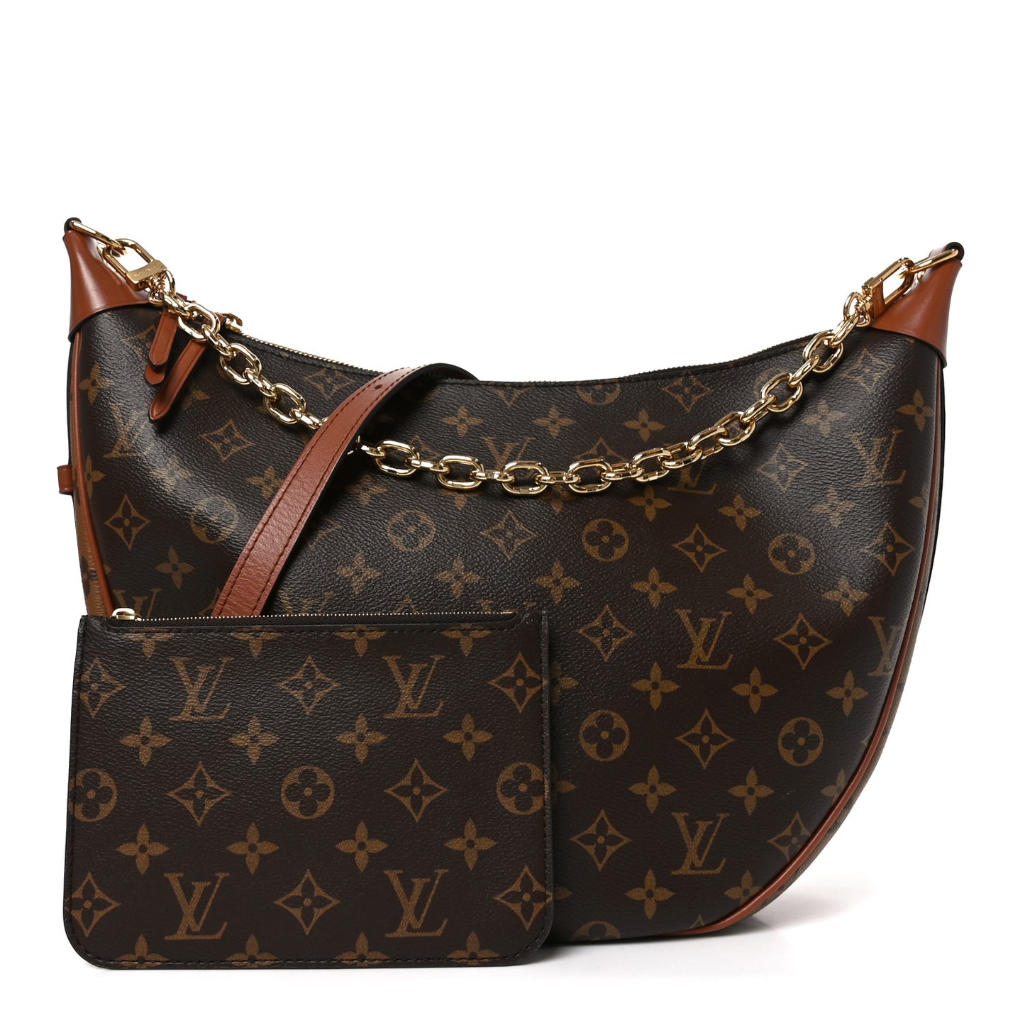 Reverse Monogram Loop Hobo