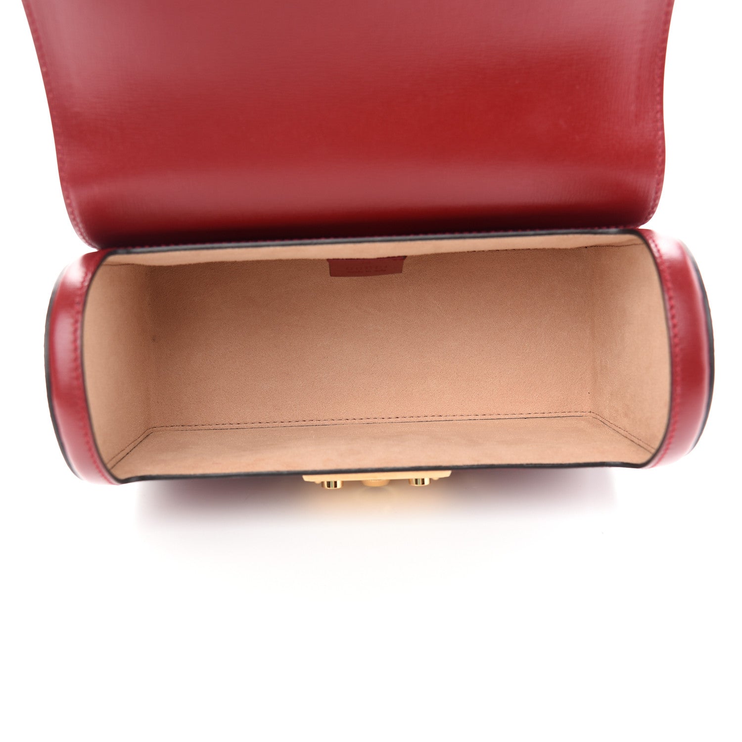 Gucci Azalea Calfskin Small Padlock Bamboo Shoulder Bag Romantic Cerise 5 of 9