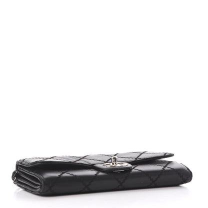 Chanel Lambskin Ultimate Stitch Clutch Flap Black 3 of 10