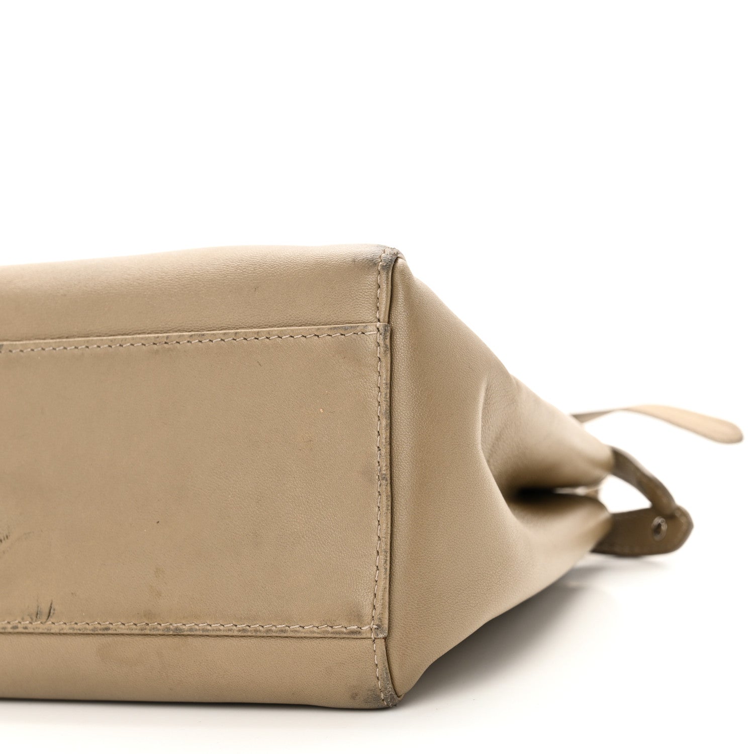 Fendi Nappa Mini Peekaboo Iconic Satchel Tortora 1722849