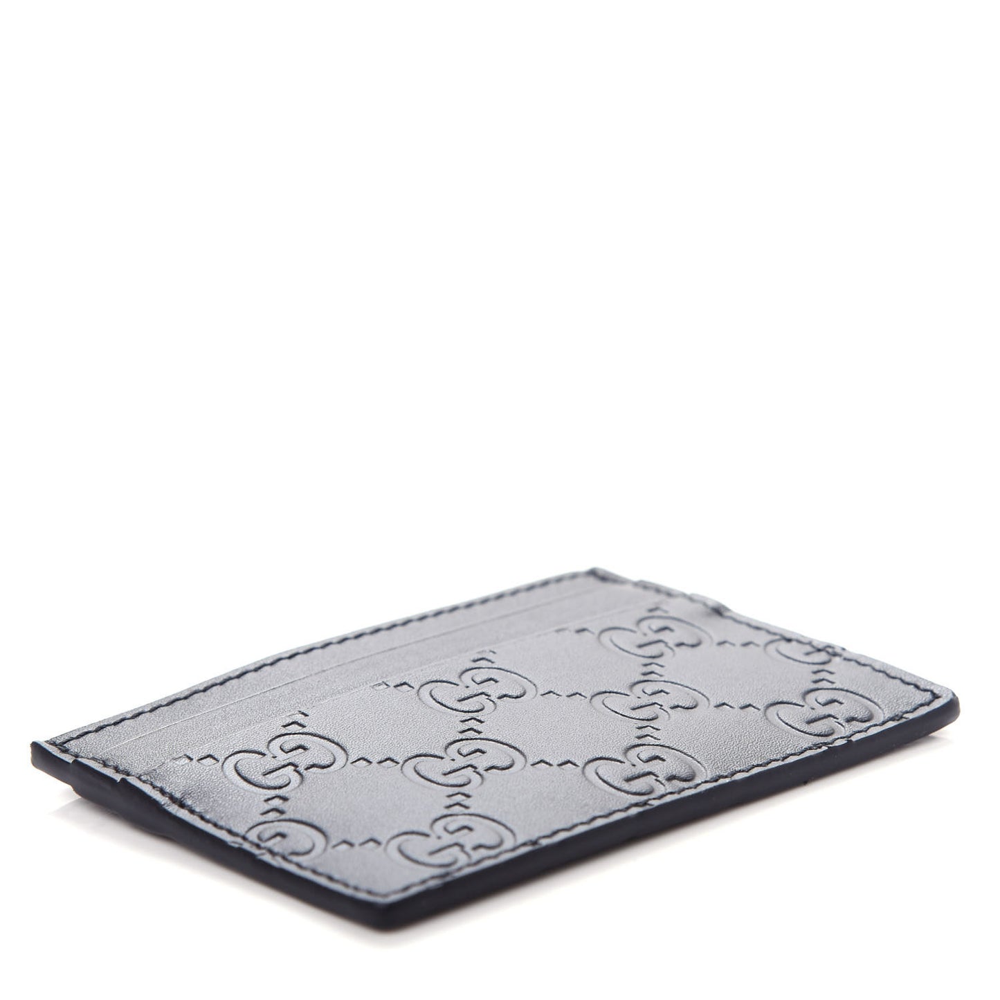 Guccissima Card Holder Black