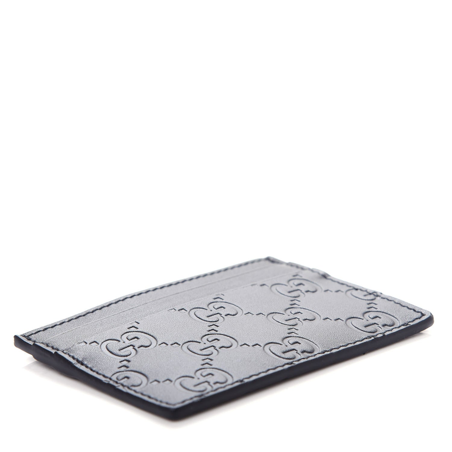 Gucci Guccissima Card Holder Black 4 of 6