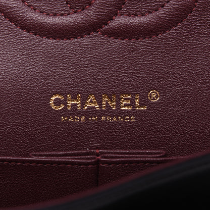 Chanel Lambskin Quilted Medium Double Flap Black 9 of 18