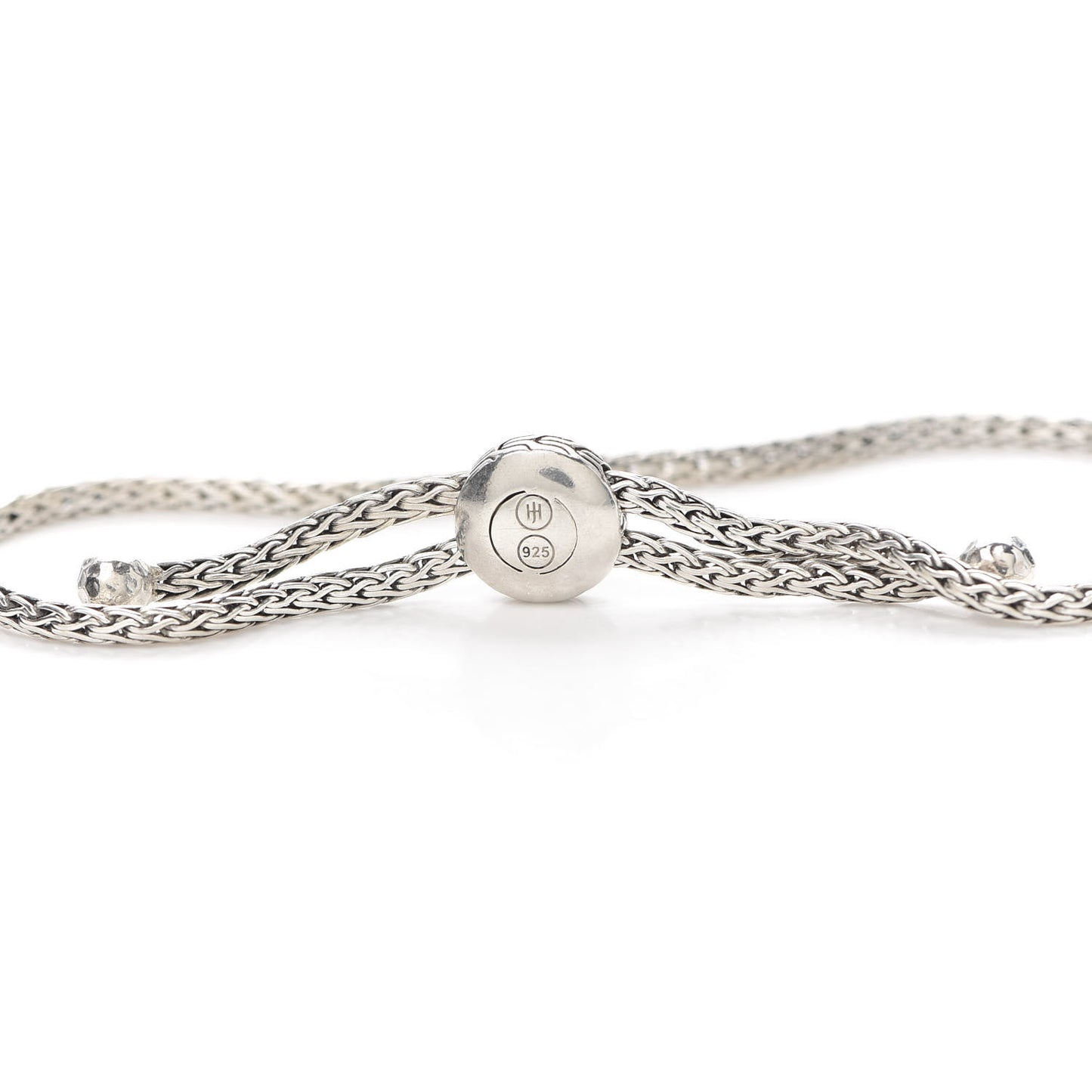 Sterling Silver Black Sapphire Pull Through Bracelet