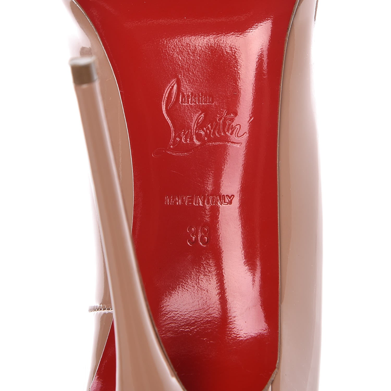 Christian Louboutin Patent So Kate 120 Pumps 38 Nude 6 of 12