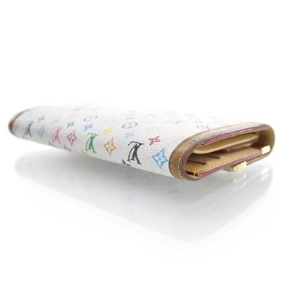 Louis Vuitton Monogram Multicolor Porte Tresor International Wallet White 3 of 11