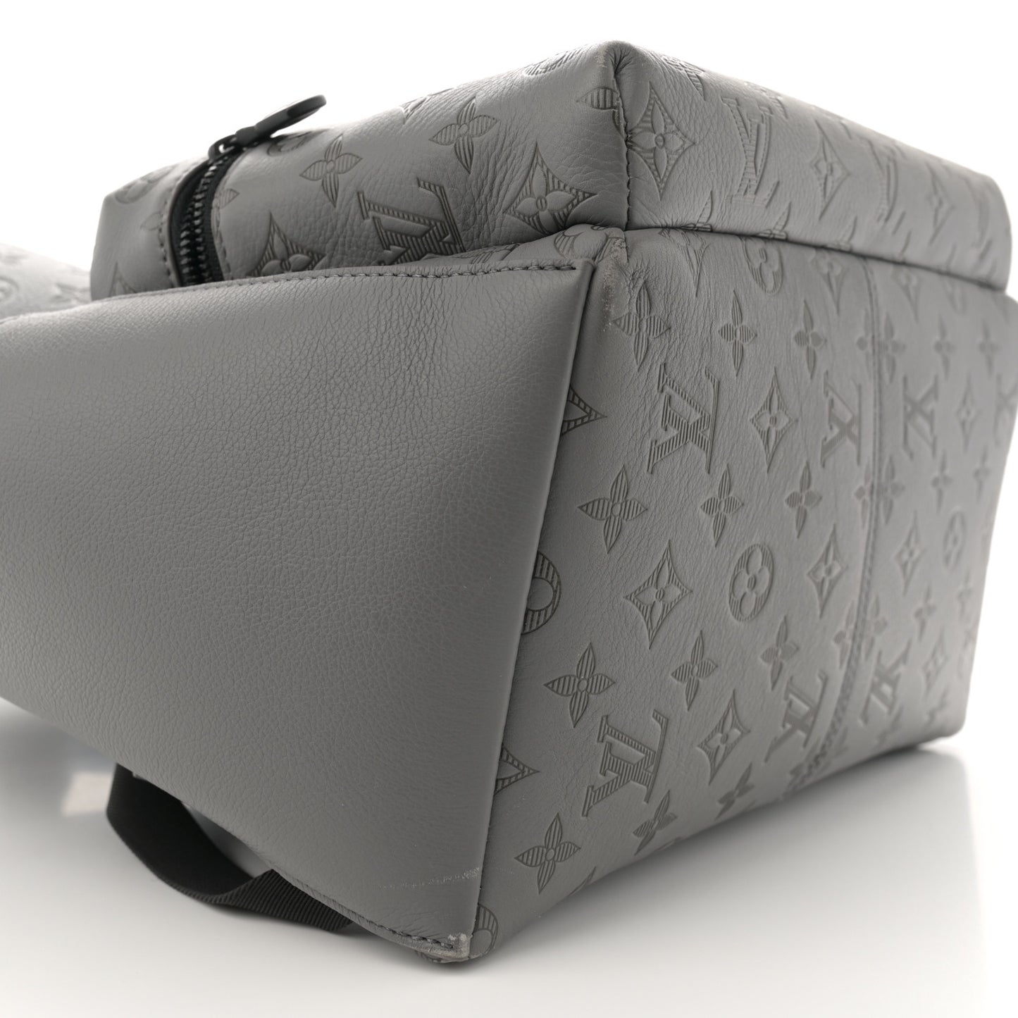 Calfskin Monogram Shadow Discovery Backpack Anthracite Gray