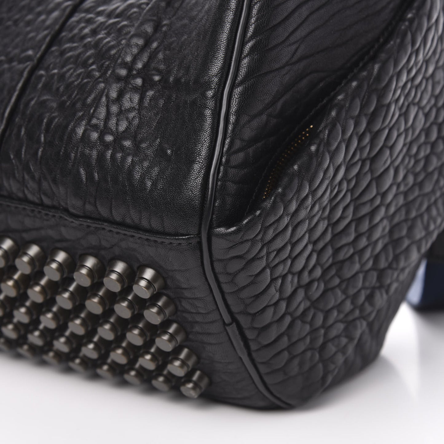 Pebbled Lambskin Rocco Black Nickel Hardware