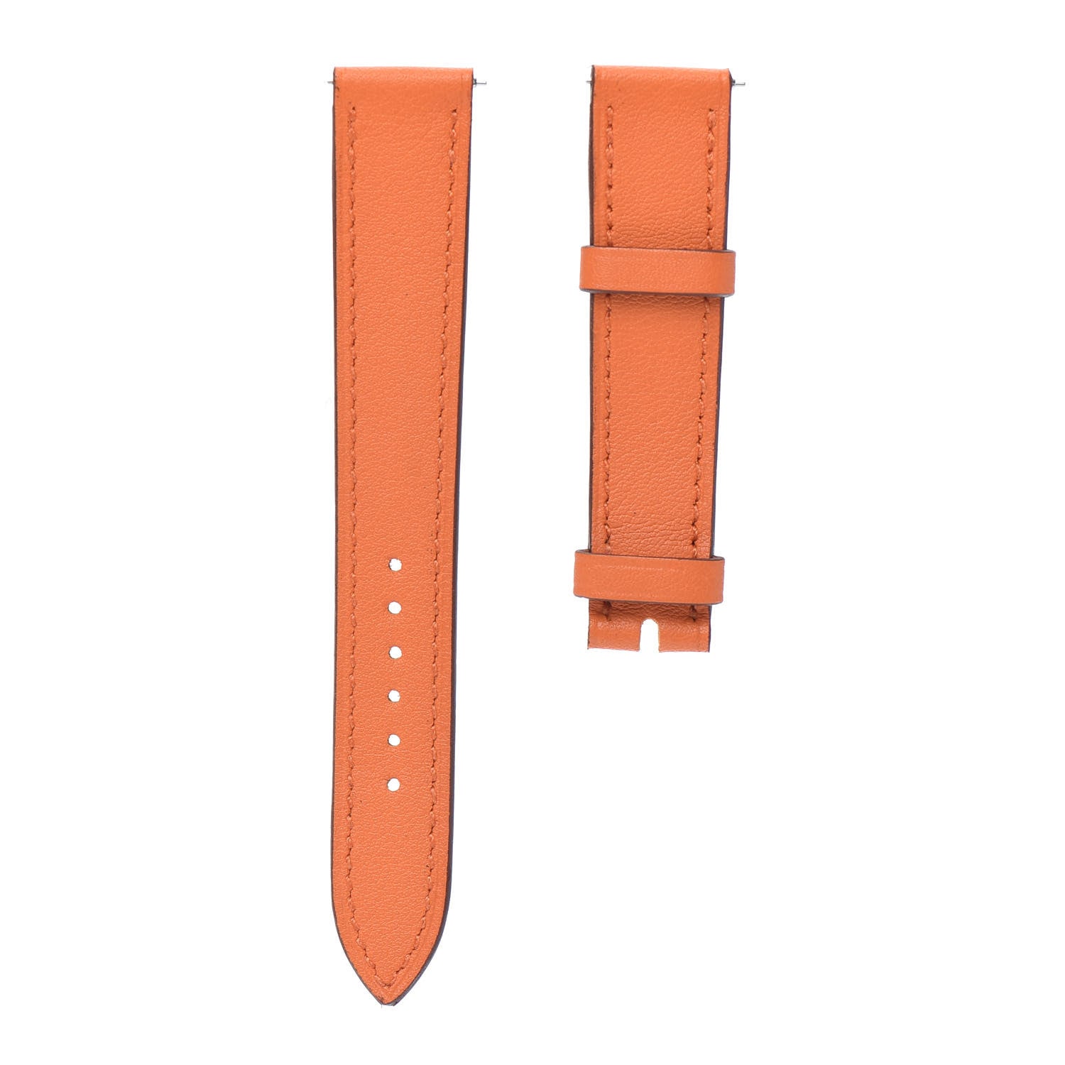 Hermes Swift Heure H Watch PM Strap Orange 1 of 4