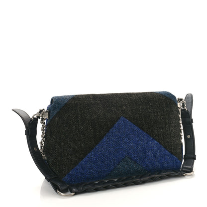 Chanel Canvas Woven Braided With Style Flap Multicolor 3 of 11