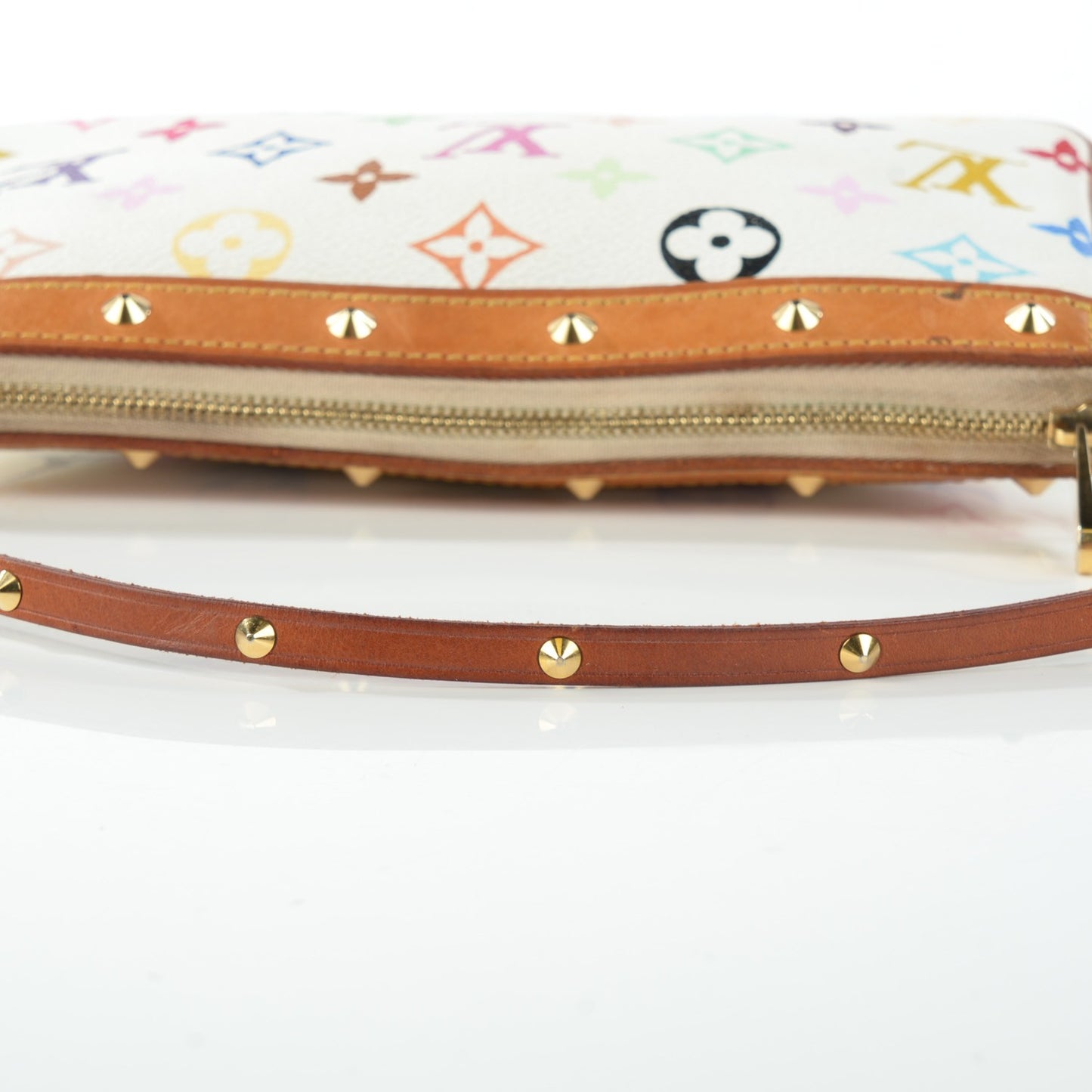 Monogram Multicolor Pochette Accessories White