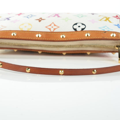 Louis Vuitton Monogram Multicolor Pochette Accessories White 10 of 10