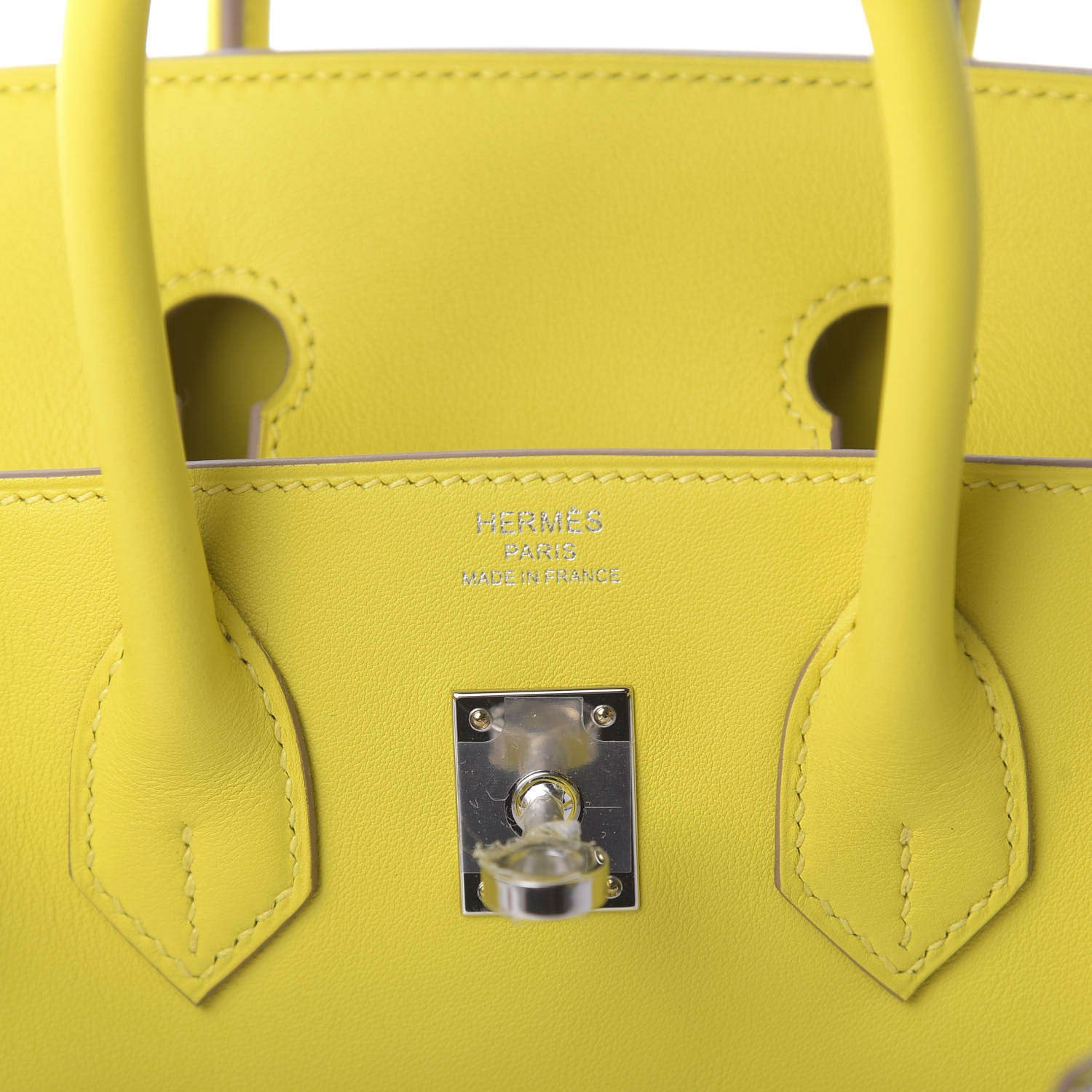 Hermes Swift Birkin 25 Lime 9 of 11