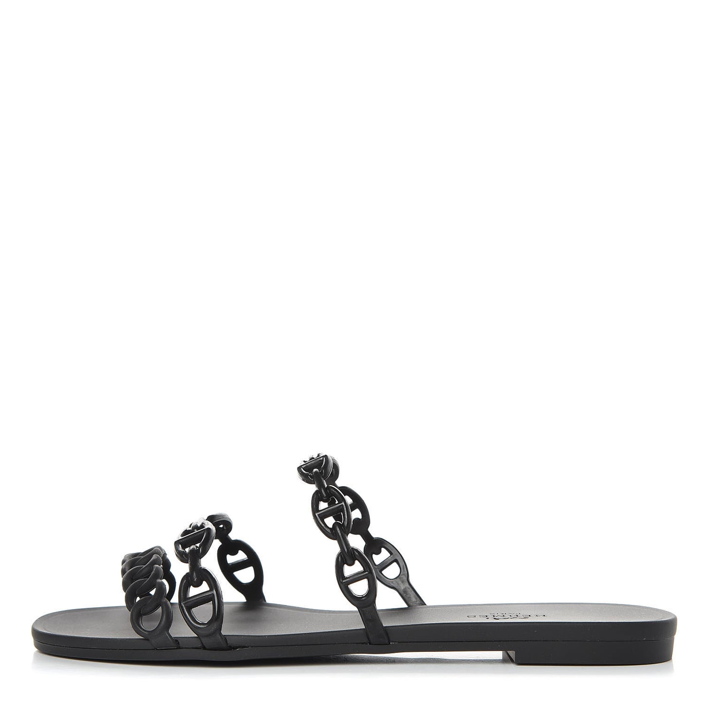 Rubber Chaine d'Ancre Rivage Sandals 37 Black