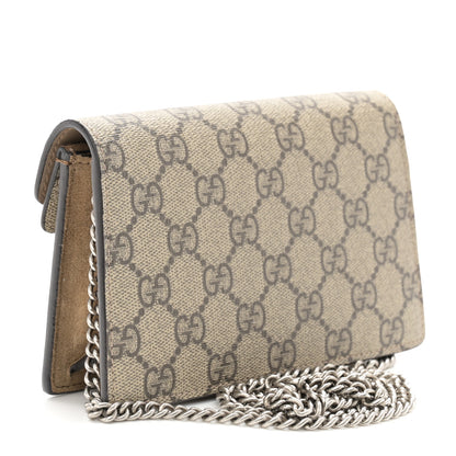 Gucci GG Supreme Monogram Super Mini Dionysus Shoulder Bag Taupe 3 of 10