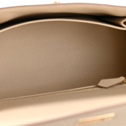 Hermes Epsom Kelly Sellier 25 Craie 5 of 10