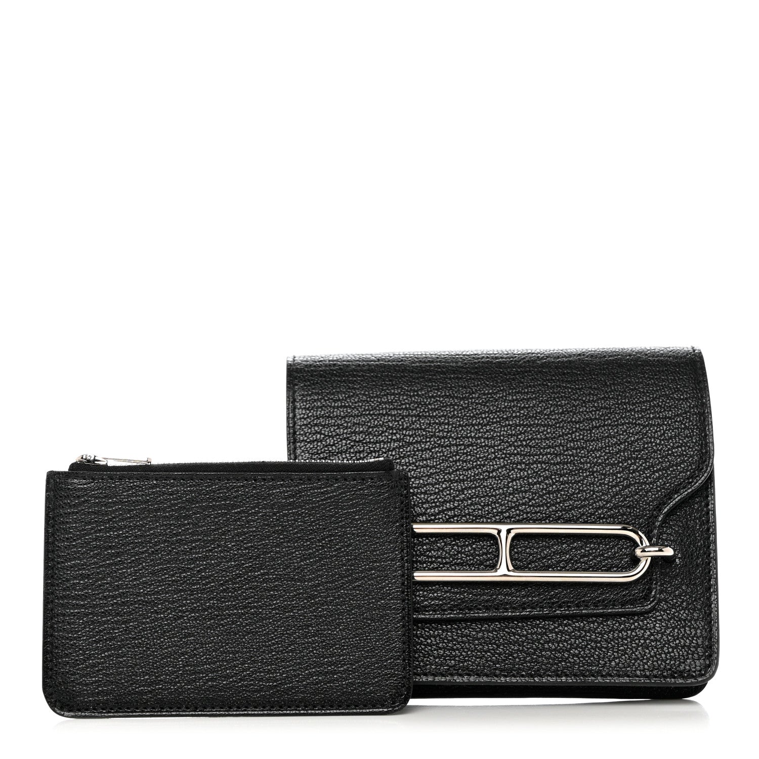Hermes Chevre Mysore Roulis Slim Wallet Black 1 of 24