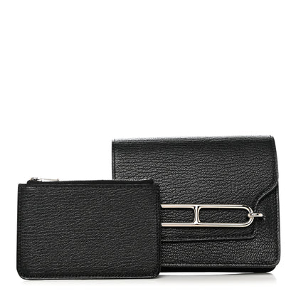 Hermes Chevre Mysore Roulis Slim Wallet Black 1 of 24