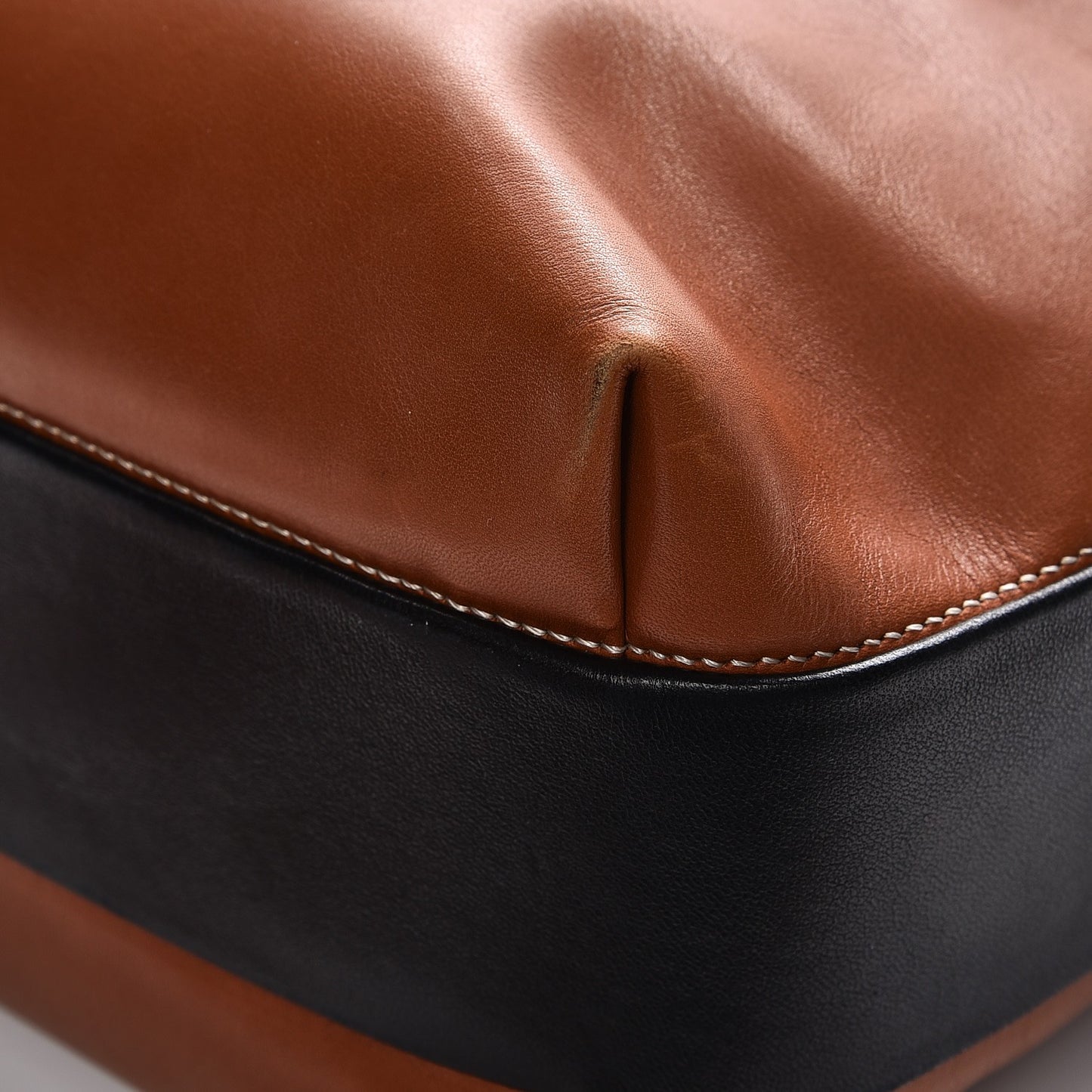 Lambskin Calfskin Band Twisted Cabas Tan