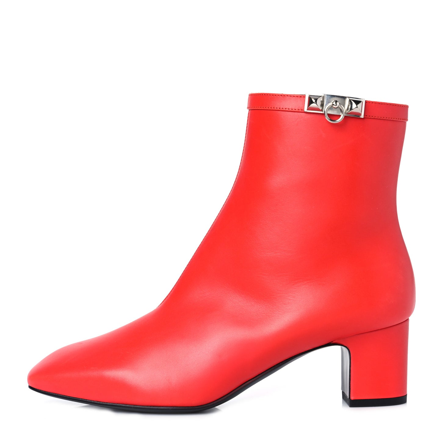 Calfskin Power Ankle Boots 38 Rouge Vif