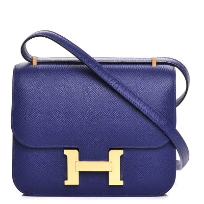 Hermes Epsom Constance 18 Bleu Electrique 1 of 18