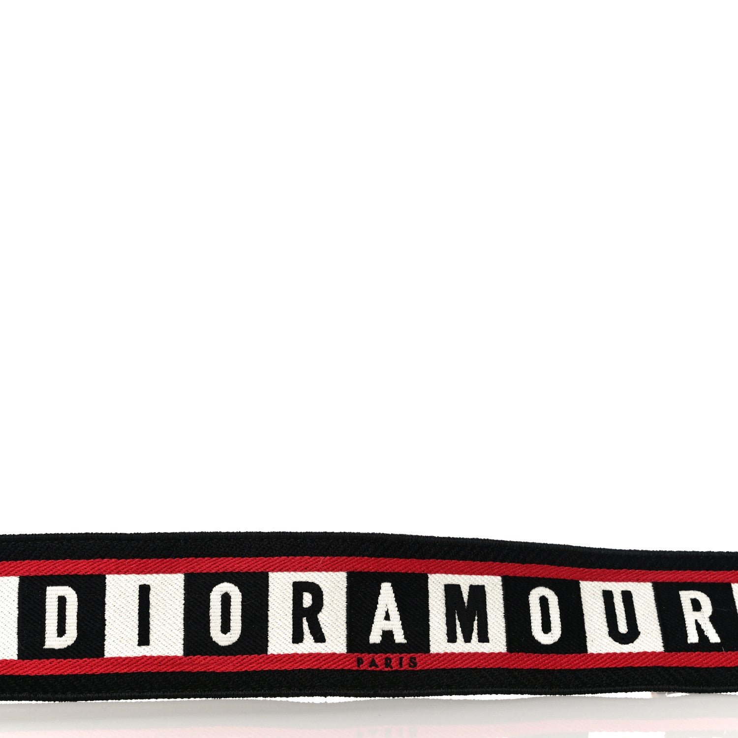 Christian Dior Canvas Embroidered Dioramour Shoulder Strap Black Red White 5 of 7