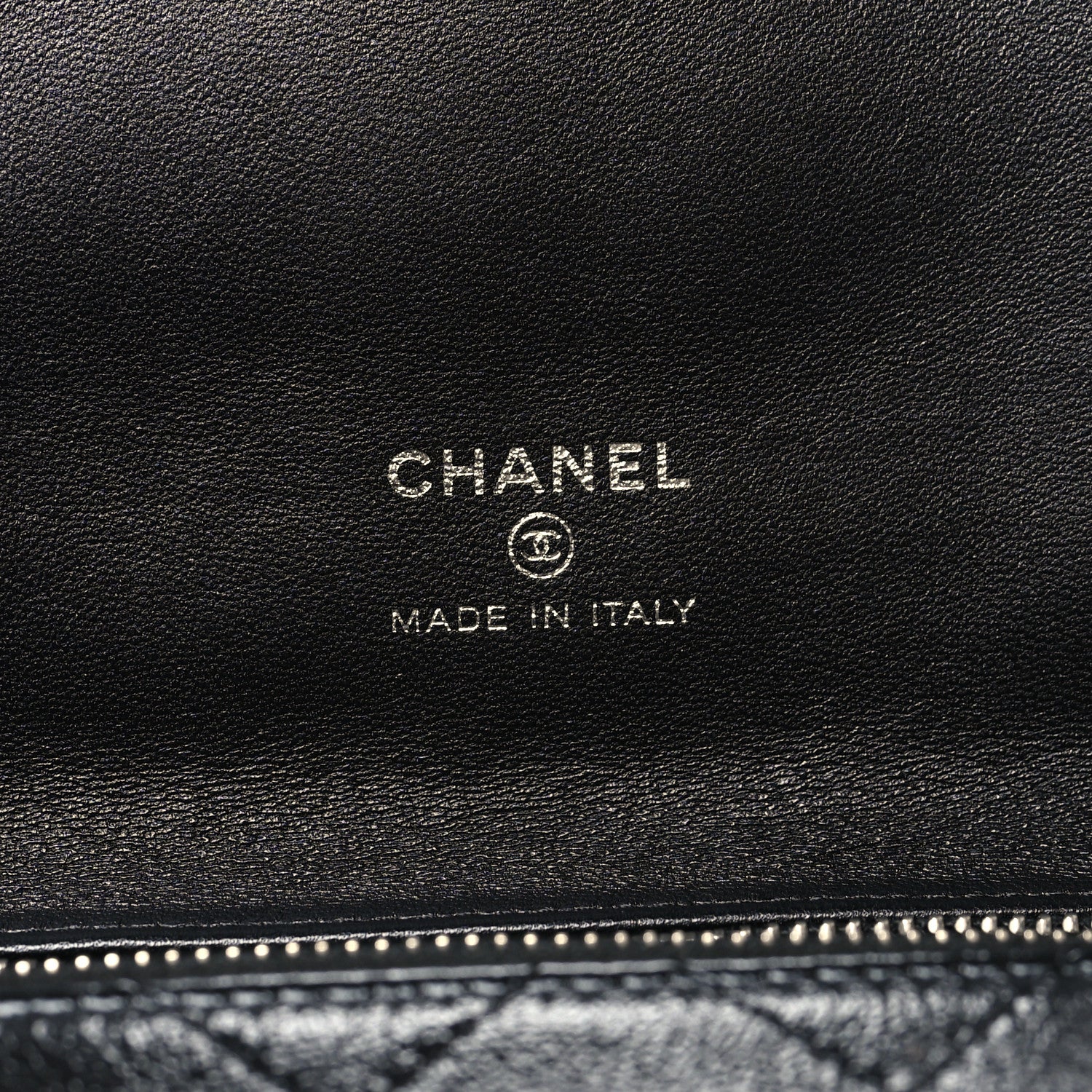Chanel Shiny Crumpled Calfskin Large 31 Pouch Black 6 of 10