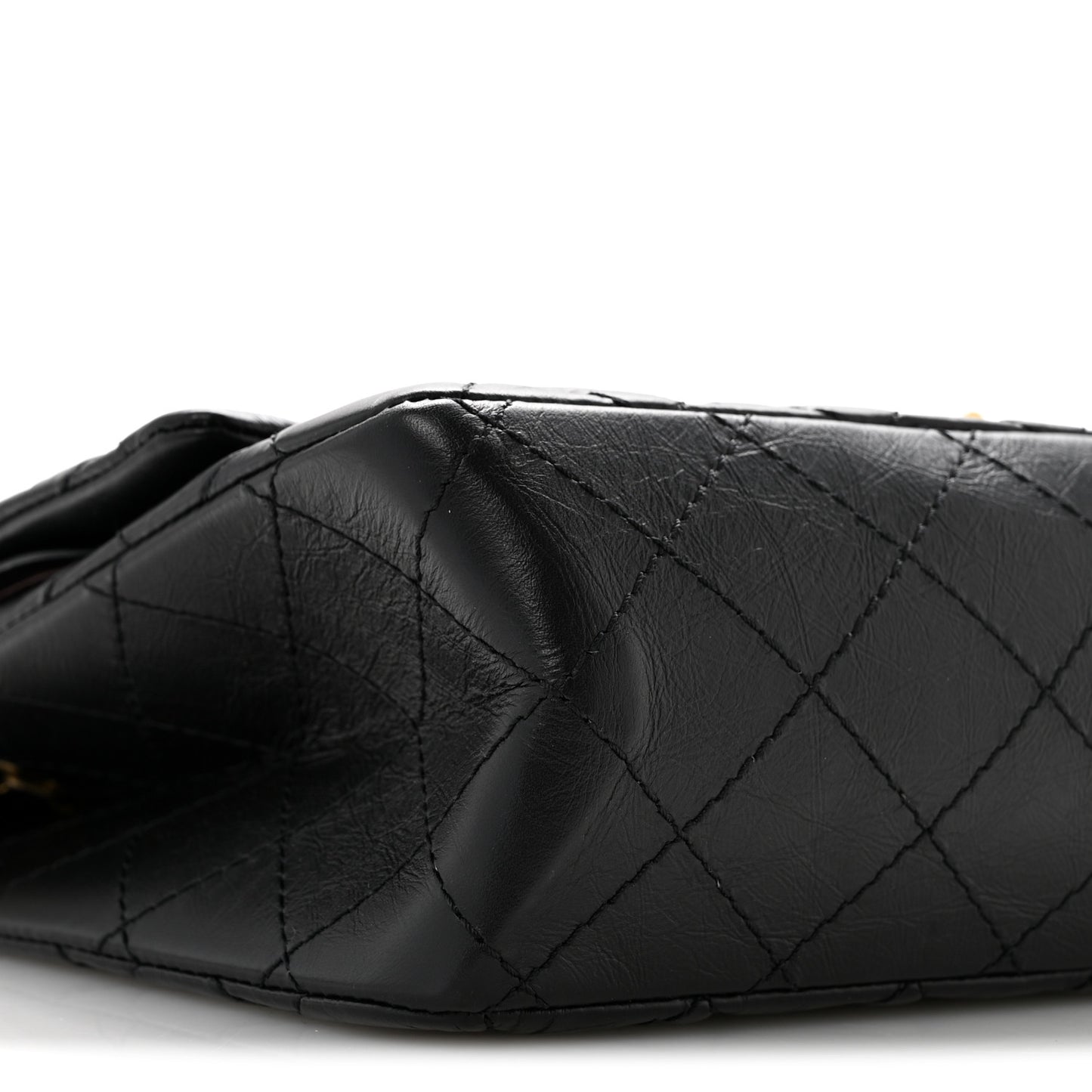 Aged Calfskin Quilted 2.55 Reissue 226 Flap Black