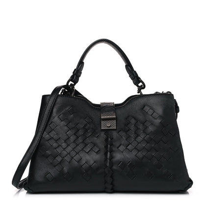 Bottega Veneta Calfskin Intrecciato Bag Black 1 of 17