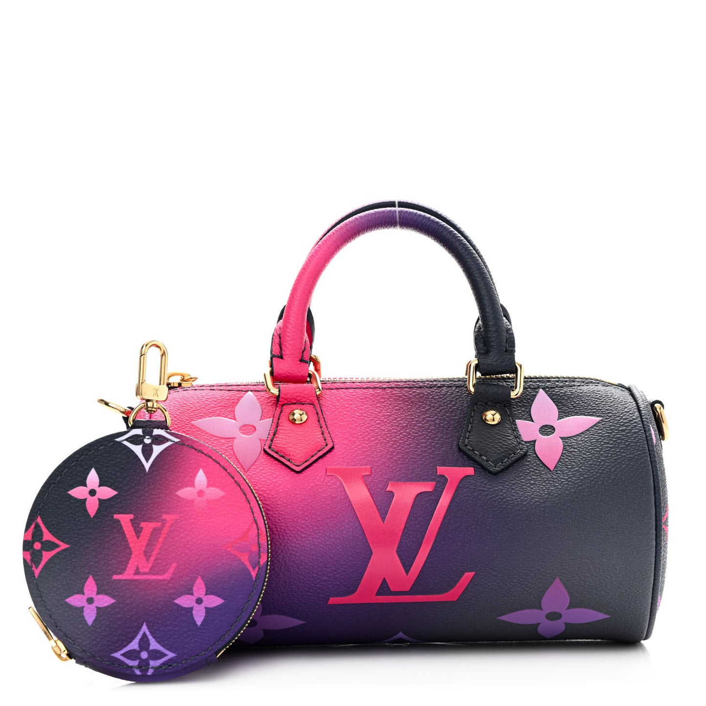 Monogram Giant Spring In The City Papillon BB Midnight Fuchsia