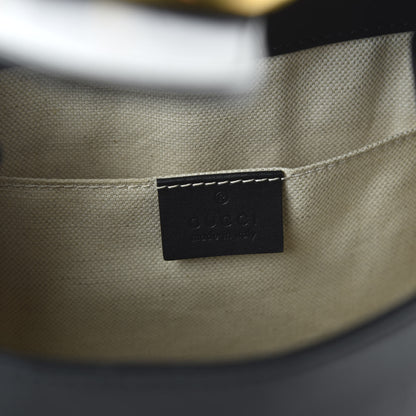 Gucci Calfskin Web GG Marmont Flap Chain Backpack Black 7 of 9