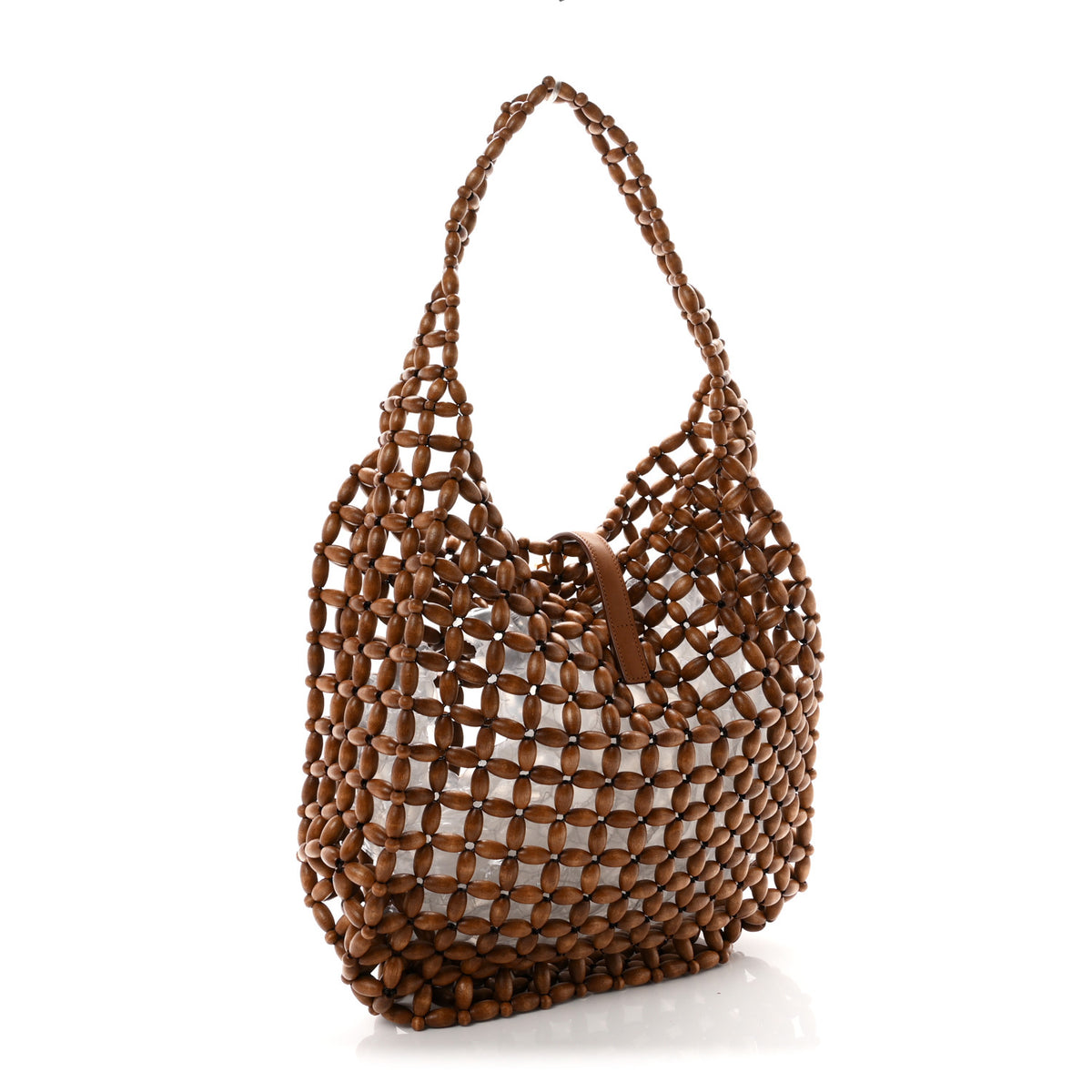 Wood Bead Large Le 5 A 7 Soft Hobo Light Wood