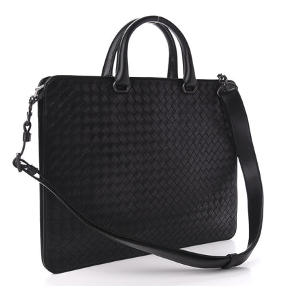 Bottega Veneta Intrecciato Briefcase Black 4 of 12